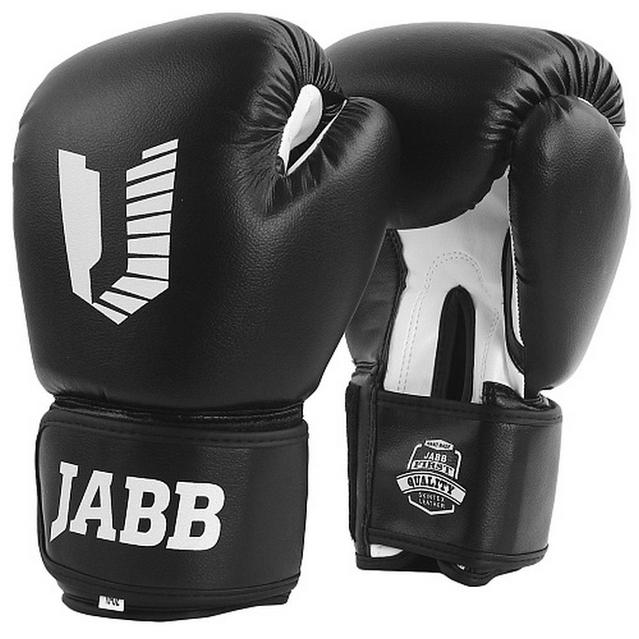 Боксерские перчатки Jabb JE-4068/Basic Star черный 12oz 700_700