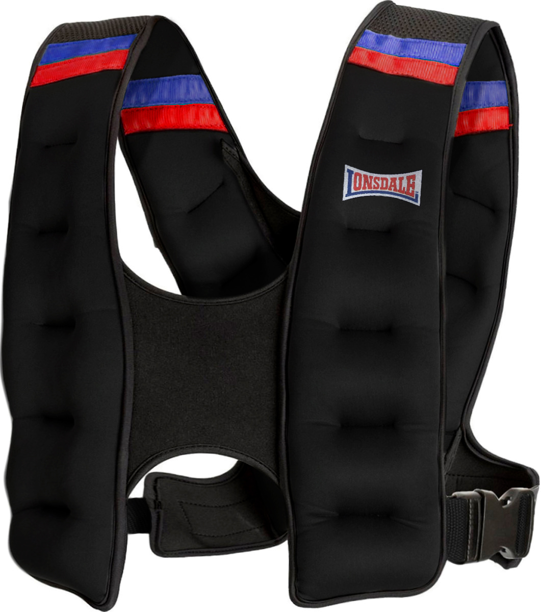 Жилет с утяжелением (15кг) Lonsdale Weight Vest 160083-15 черный 1061_1200