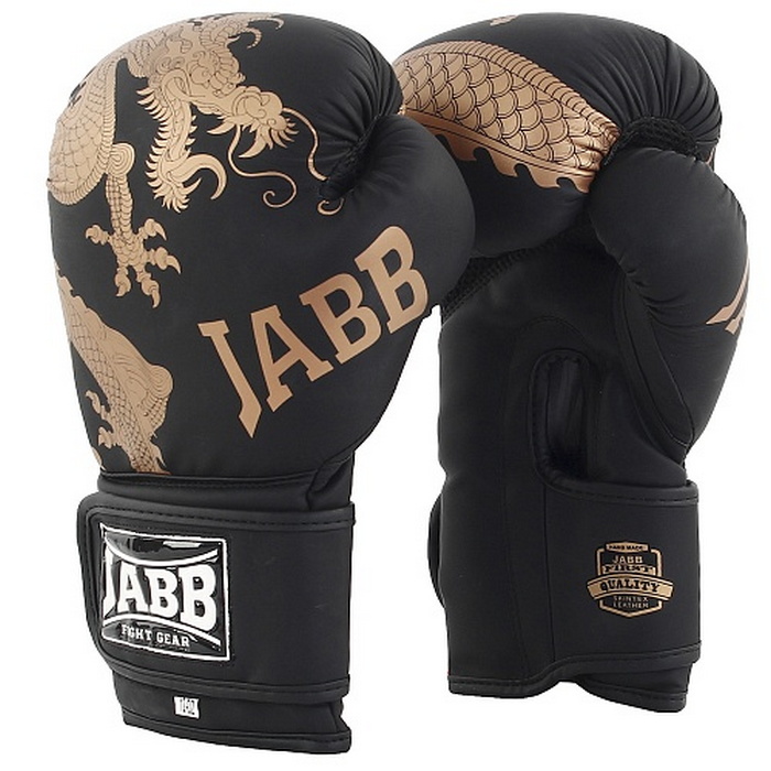 Боксерские перчатки Jabb JE-4070/Asia Bronze Dragon черный 8oz 700_700