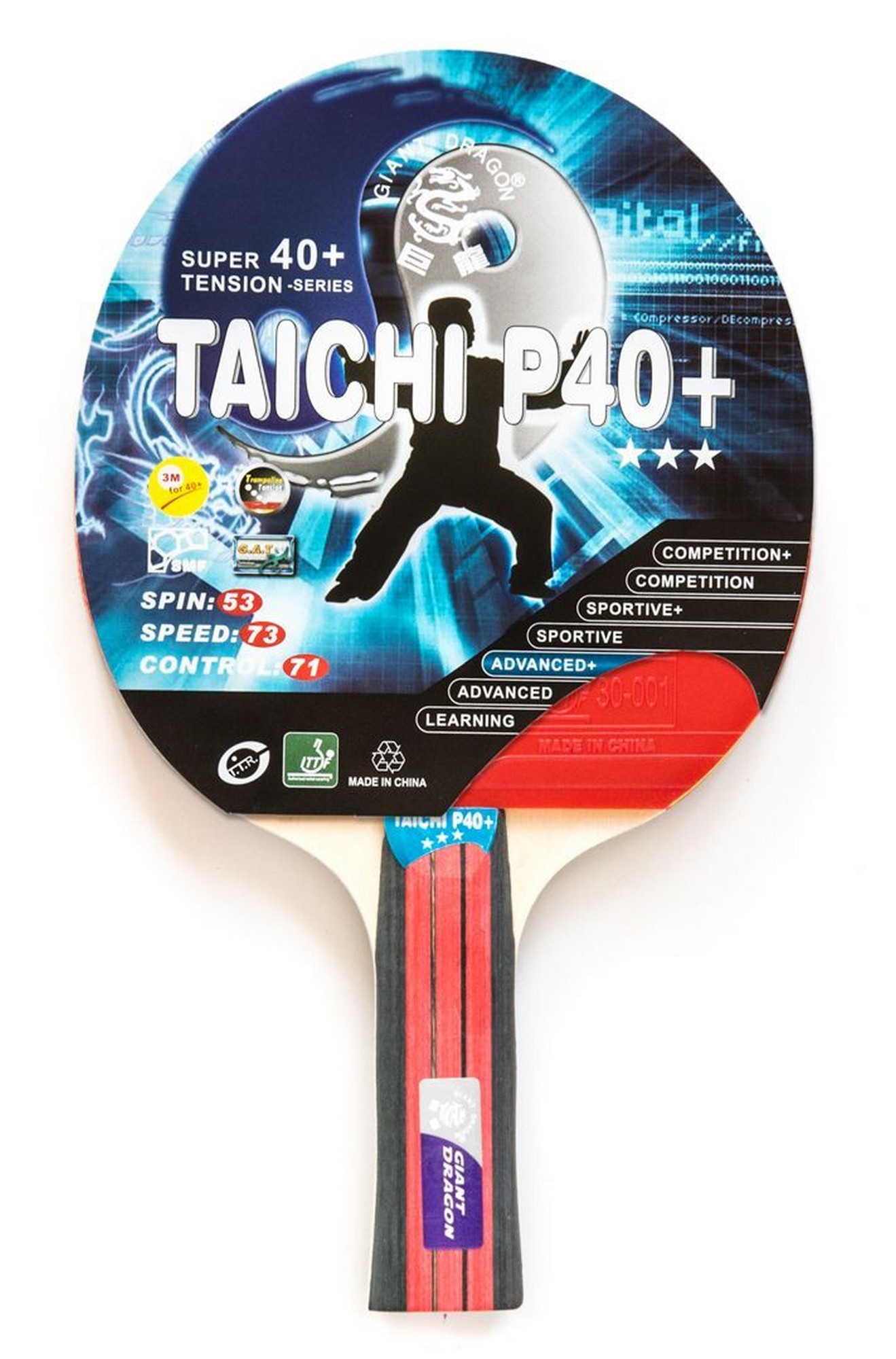 Теннисная ракетка Weekend Dragon Taichi 3 Star New (коническая) 51.623.05.2 1319_2000