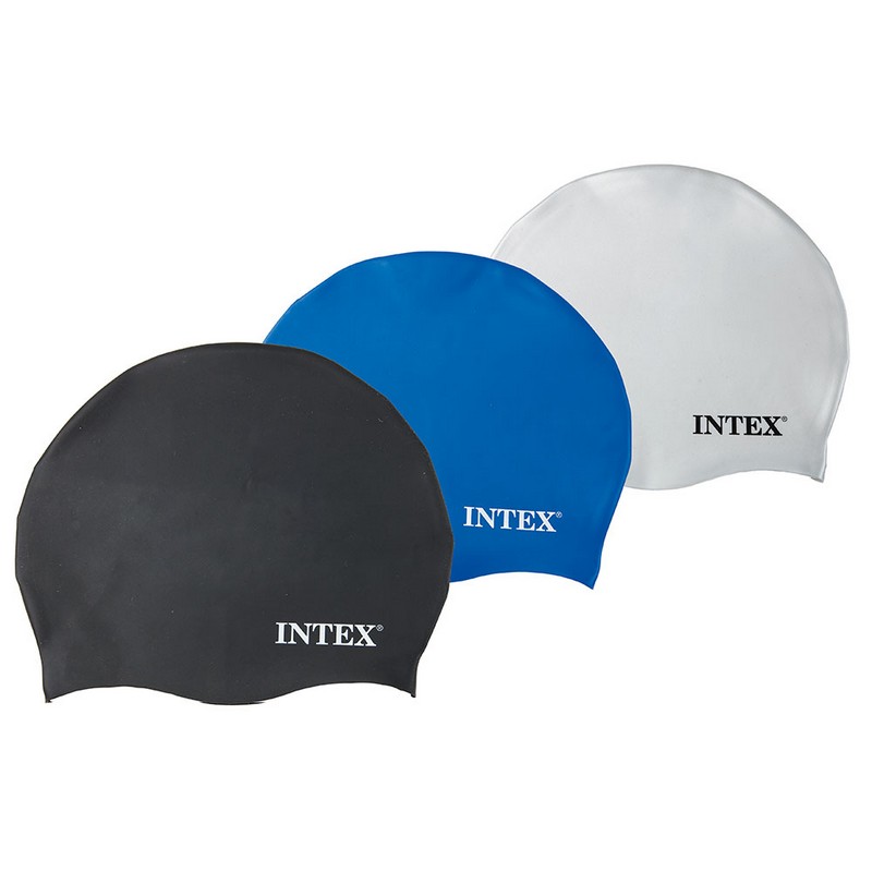 Шапка для плавания из силикона Intex 55991 3 цвета 800_800