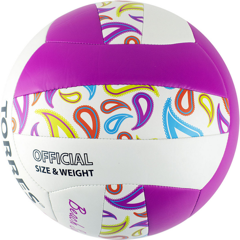 Мяч волейбольный пляжный Torres Beach Sand Pink V32085B, р.5 800_800