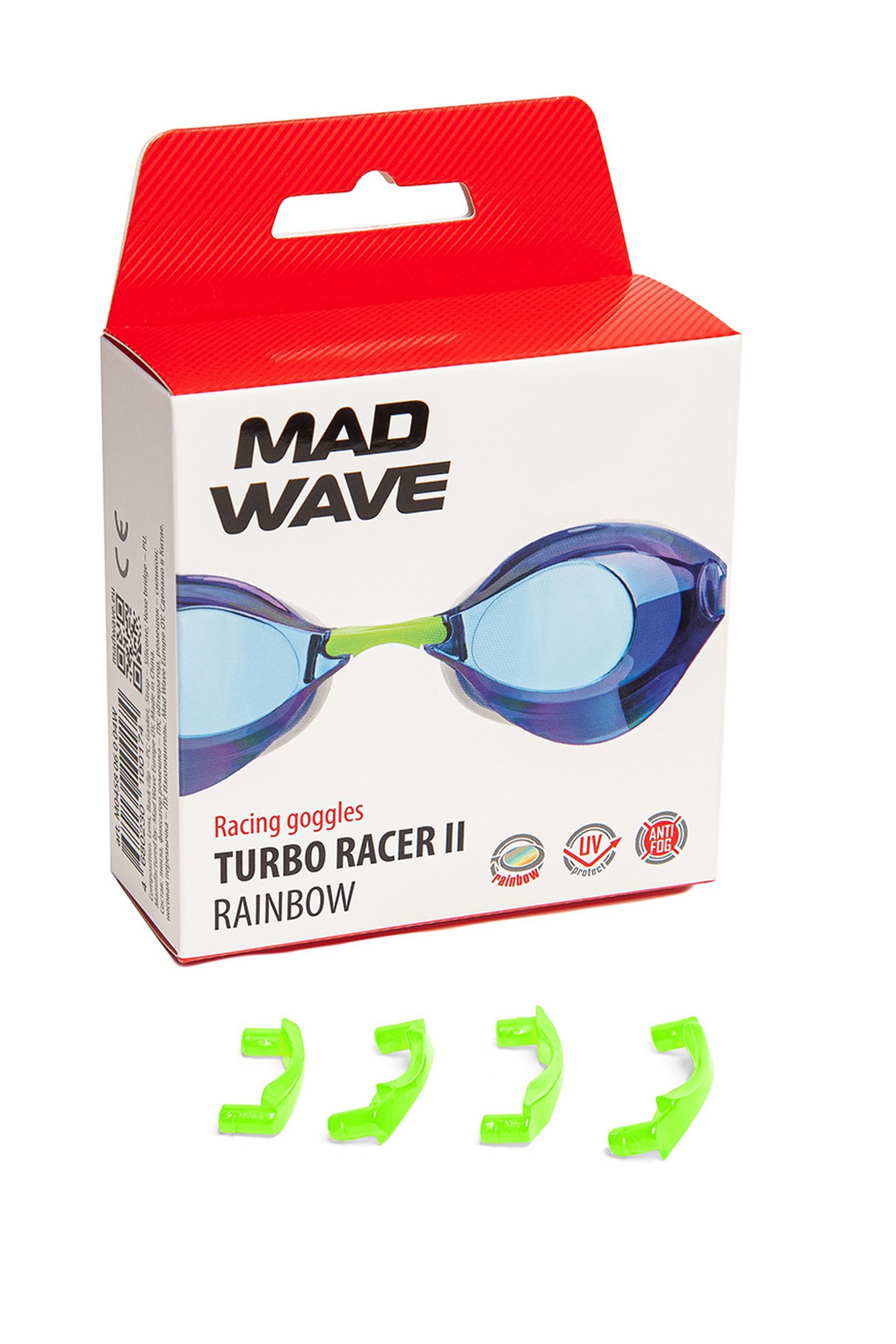 Стартовые очки Mad Wave Turbo Racer II Rainbow M0458 06 0 04W темно-синий 1333_2000