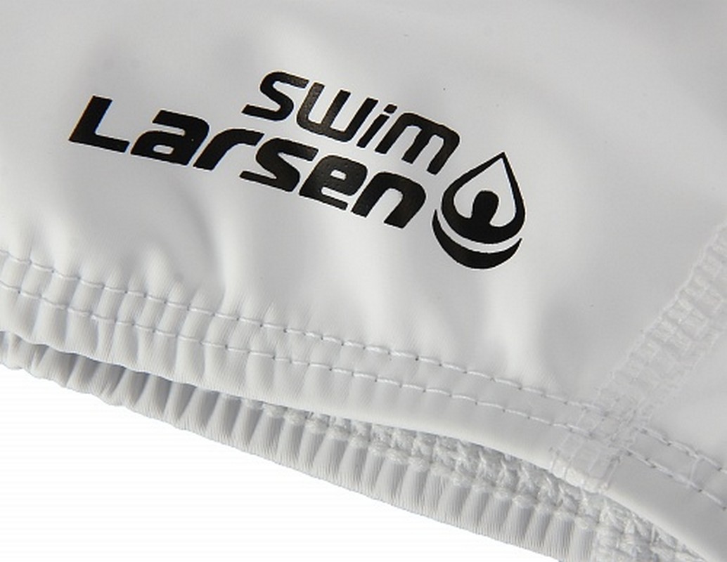 Шапочка плавательная Larsen 3059 белый 1034_800