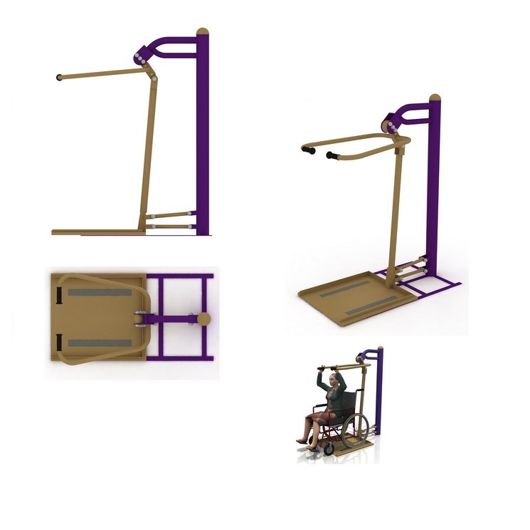 Тренажер для инвалидов-колясочников Вертикальная тяга Hercules УТМ-003 745_744