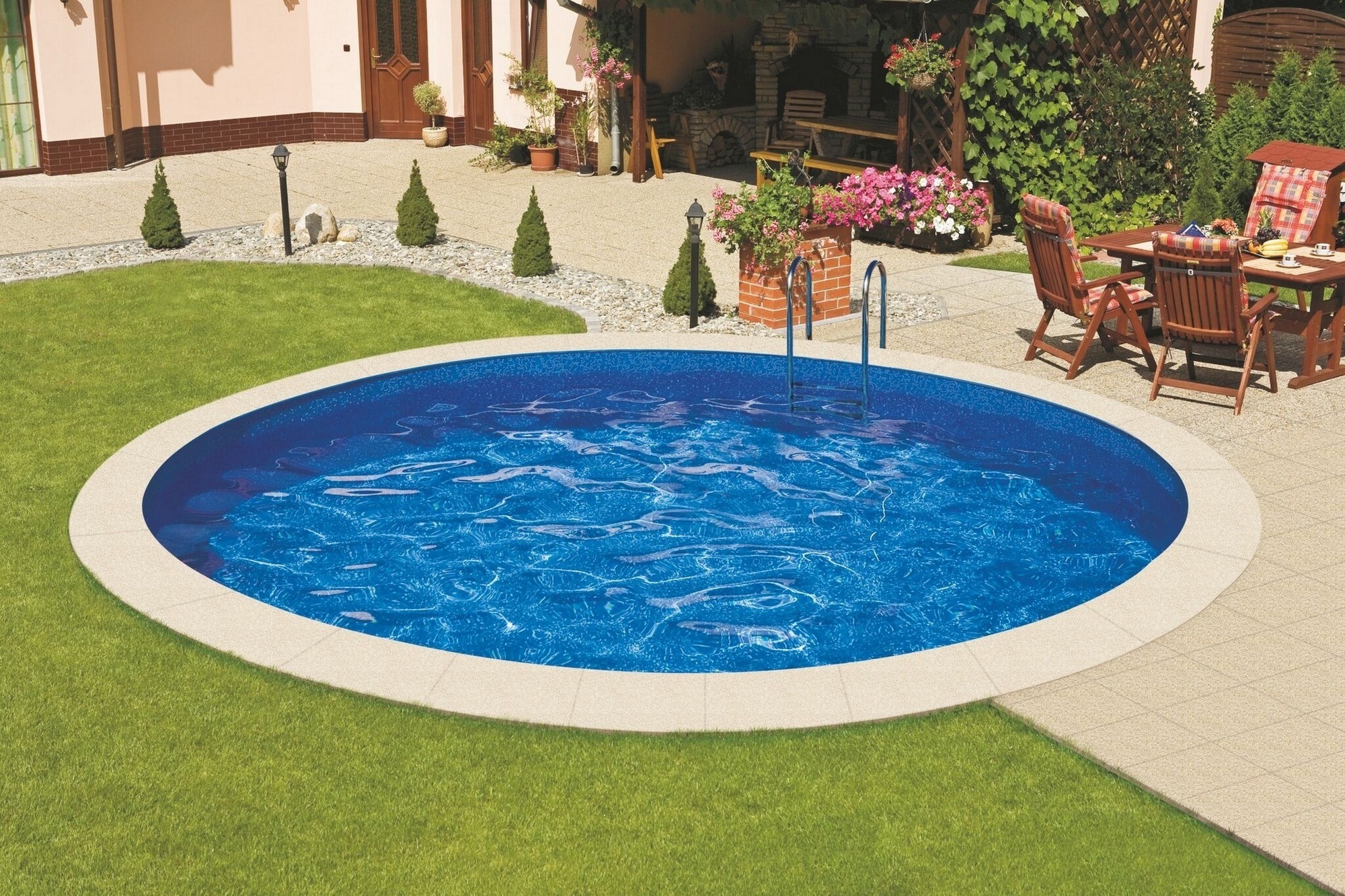 Морозоустойчивый бассейн 460x460x120см Mountfield Ibiza круглый 53329 голубой 2000_1333