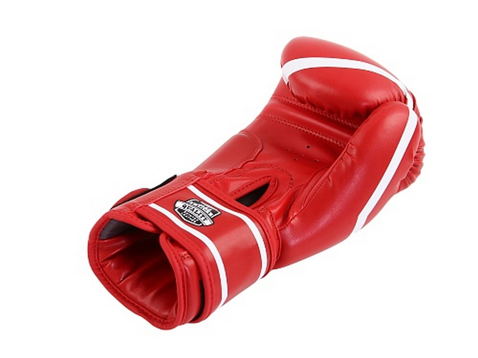 Боксерские перчатки Jabb JE-2015/Basic 25 красный 12oz 933_700