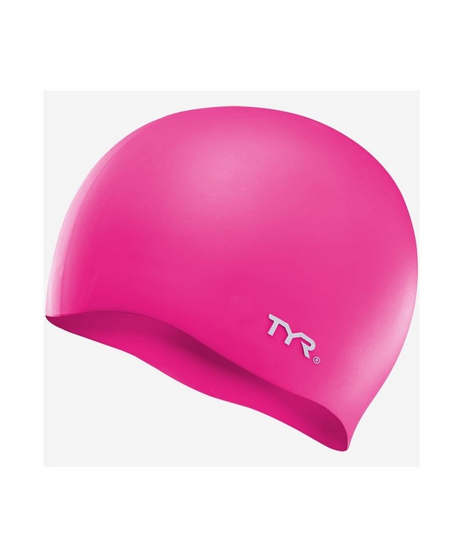 Шапочка для плавания TYR Wrinkle Free Silicone Cap, силикон, LCS\693 розовый 665_800