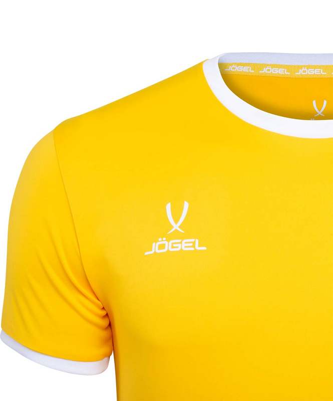 Футболка футбольная Jögel JFT-1020-041, желтый/белый 665_800