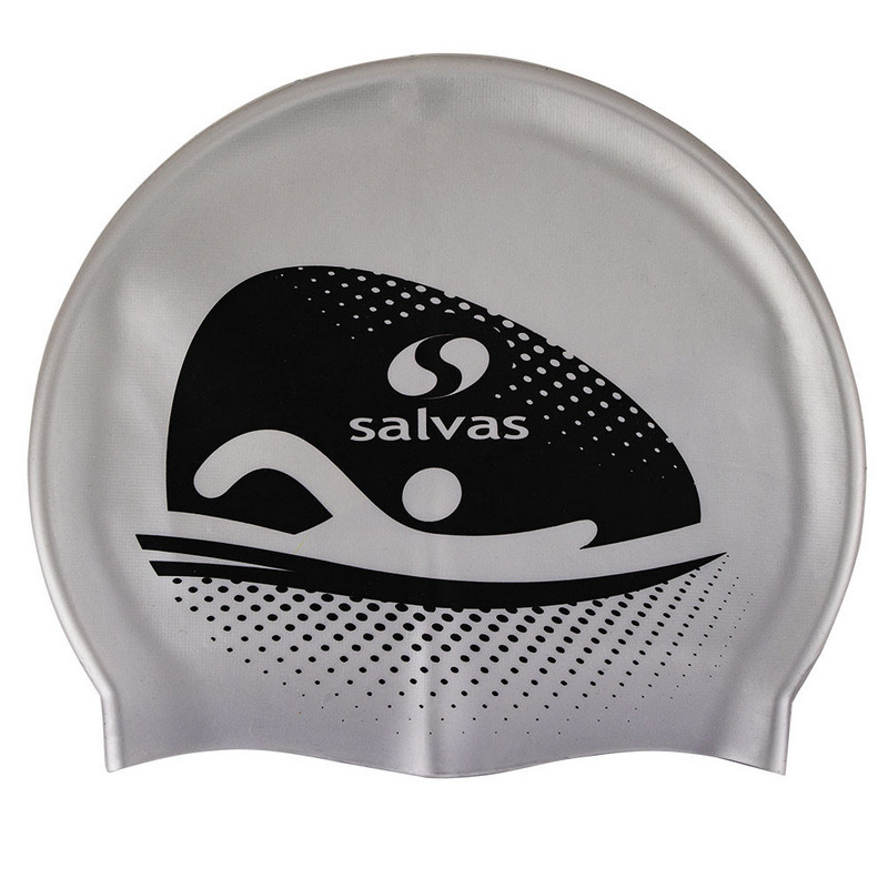 Шапочка для плавания Salvas Cap FA065/S, серебристый 800_800