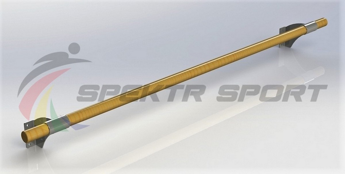 Хореографический станок пристенный однорядный Spektr Sport Пассе Сосна 1200_608