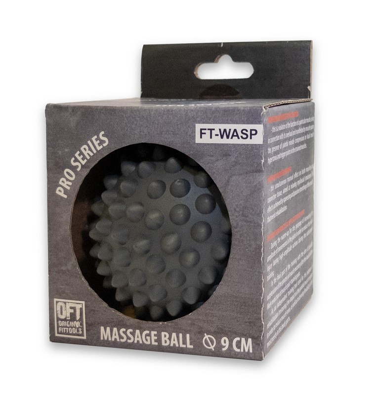 Мяч массажный Original Fit.Tools d9 см FT-WASP серый 759_800