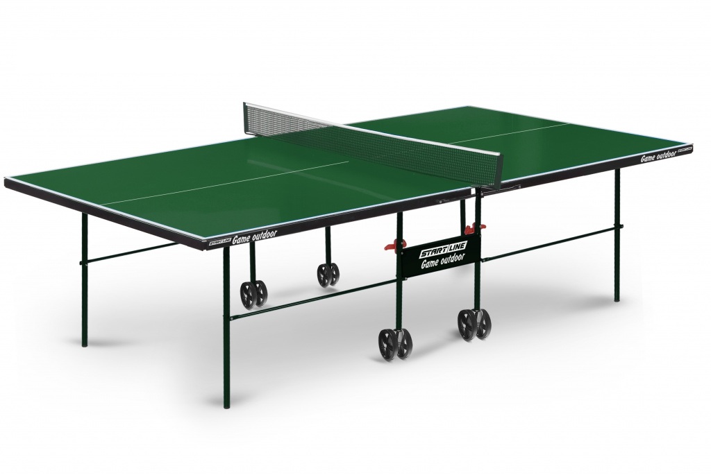 Теннисный стол Start line Game Outdoor с сеткой Green 1024_685