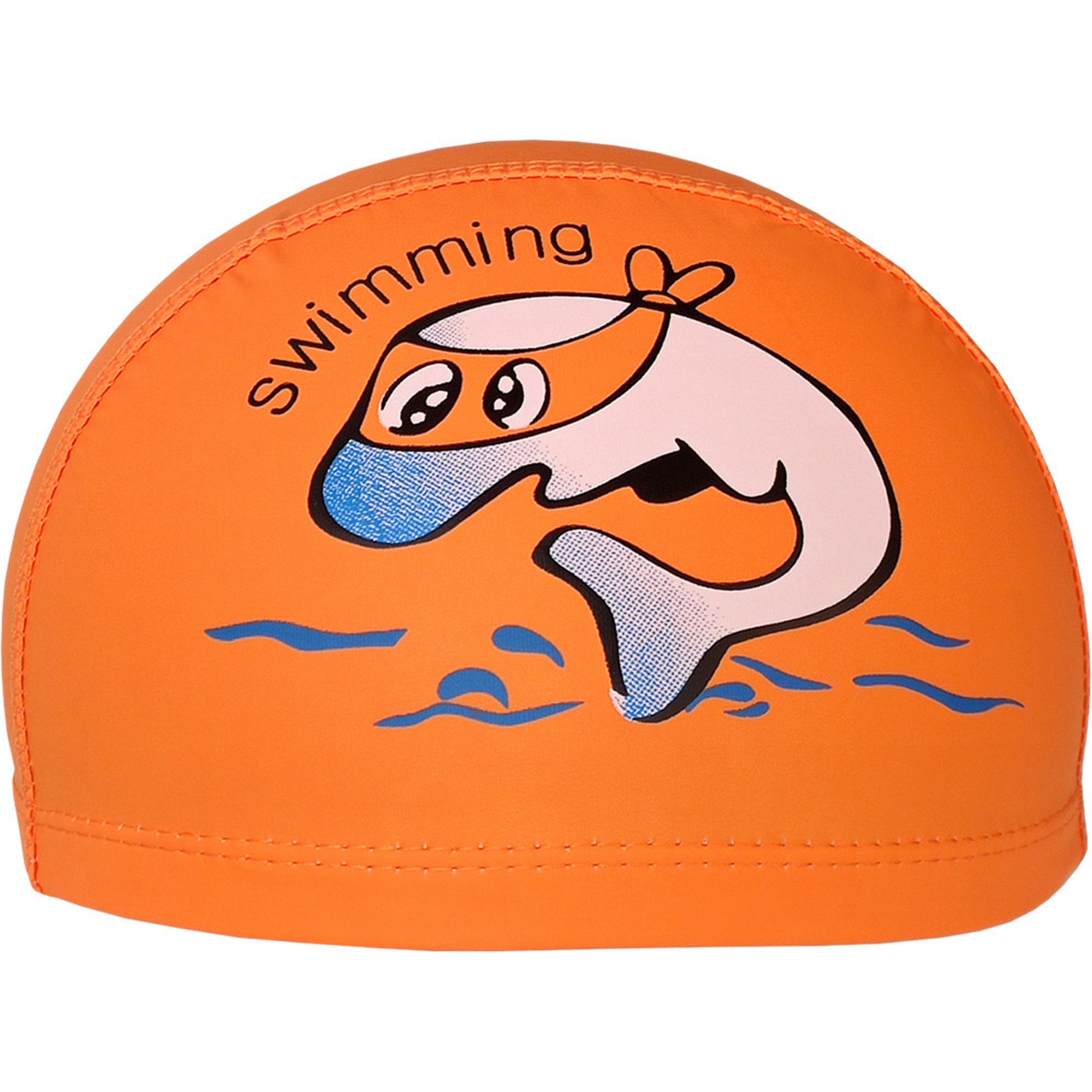 Шапочка для плавания детская Sportex Дельфин (ПУ) E41275 оранжевый 2000_2000