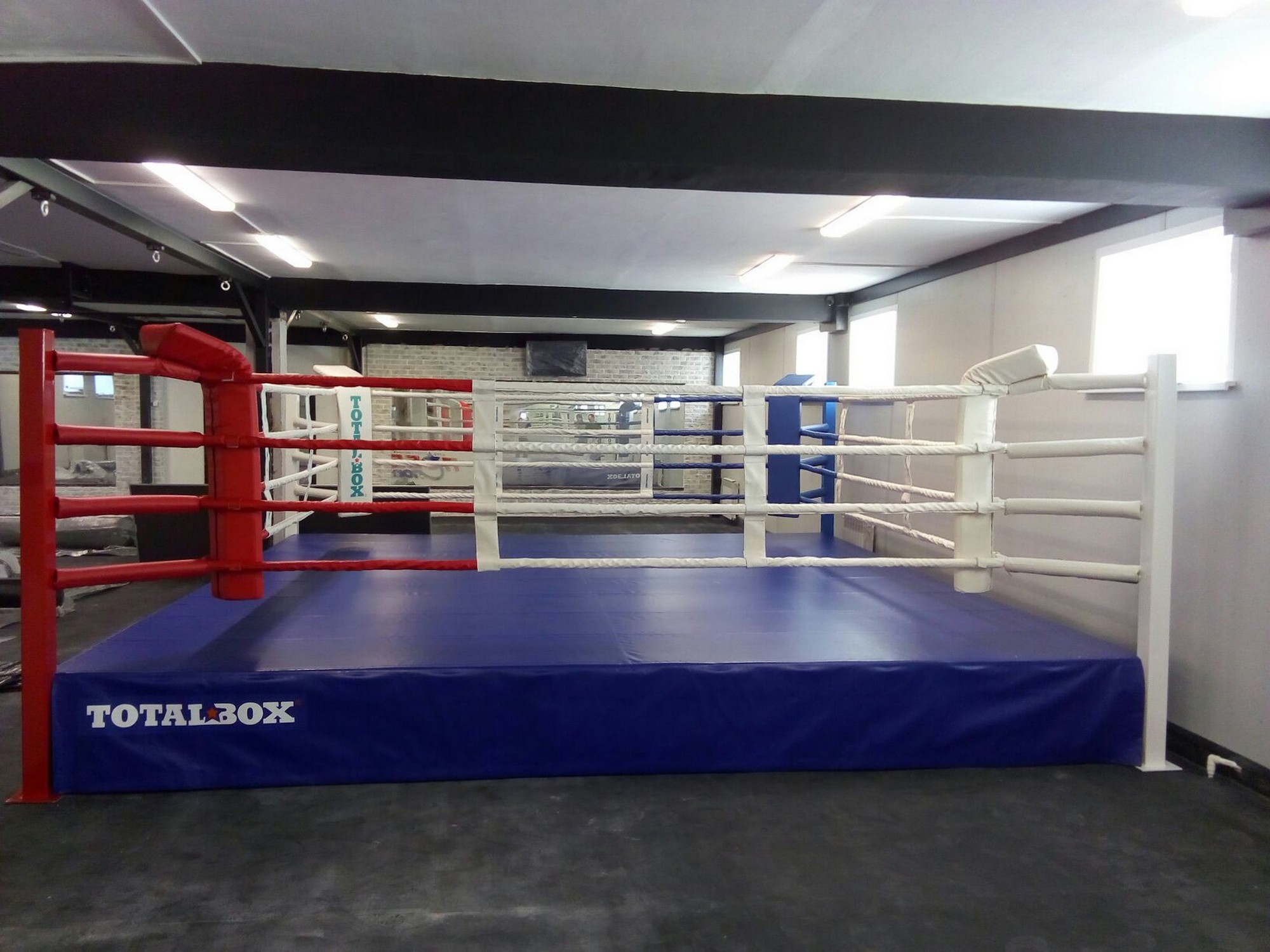 Боксерский ринг на помосте 0,5 м Totalbox размер по канатам 5×5 м РП 5-05 2000_1500