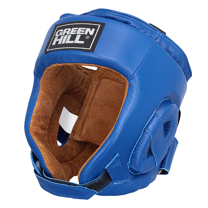 Боксерский шлем Green Hill Five Star HGF-4012 одобренный IBA синий 700_700