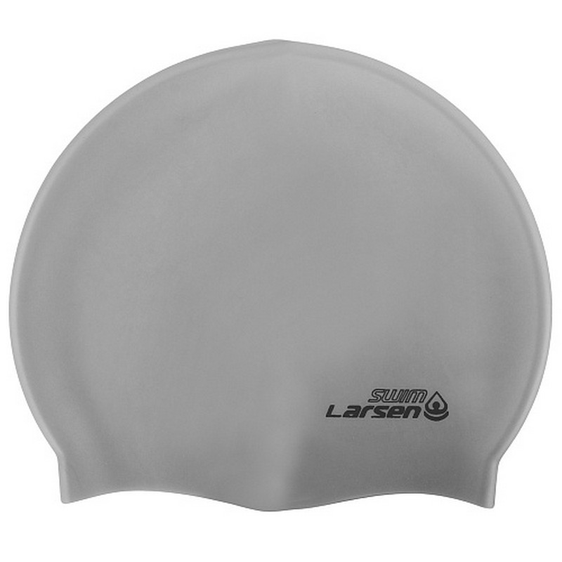Шапочка плавательная Larsen SC12 (SC601) серый 800_800