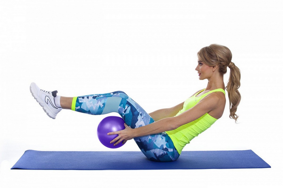 Мяч для фитнеса, йоги и пилатеса ФИТБОЛ-25 Bradex SF 0823 фиолетовый 1200_800