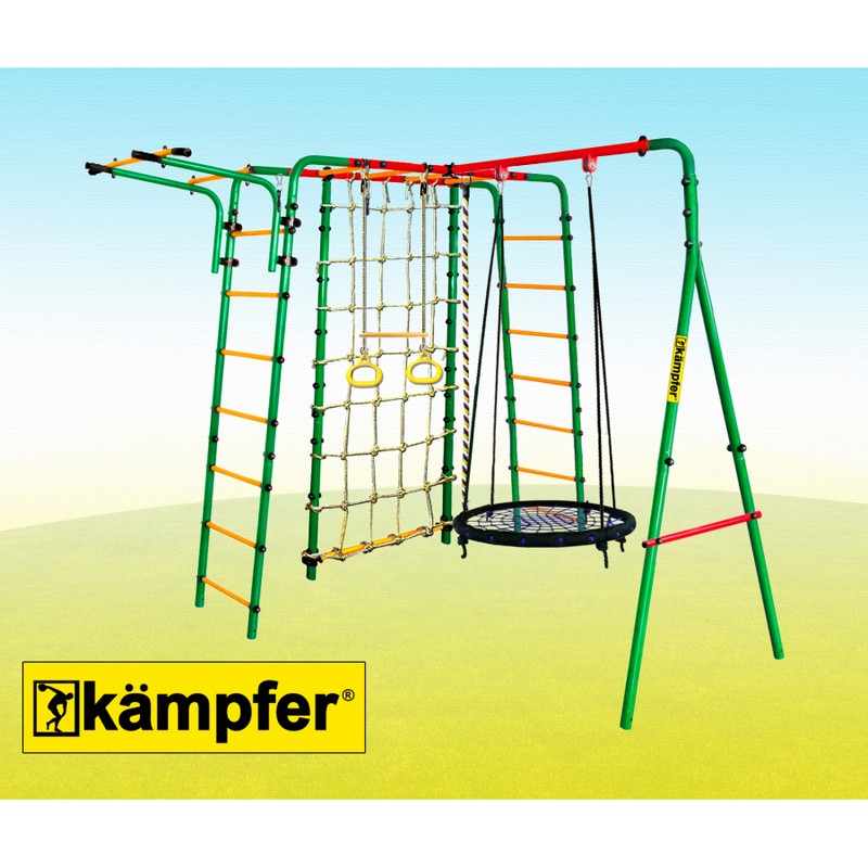 Спортивно-игровой комплекс Kampfer Kindisch Гнездо большое 800_800