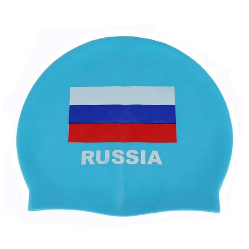 Шапочка для плавания Sportex силиконовая E29429-2 голубой 800_800
