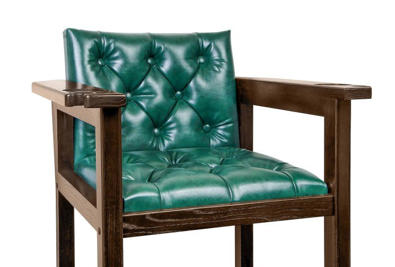 Кресло бильярдное из ясеня (мягкое сиденье + мягкая спинка, цвет орех пекан) Weekend 40.501.40.1 800_541