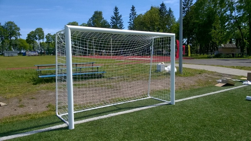 Ворота для мини-футбола алюм. свободностоящие SportWerk SpW-AG-300-1P (300x200) 800_450