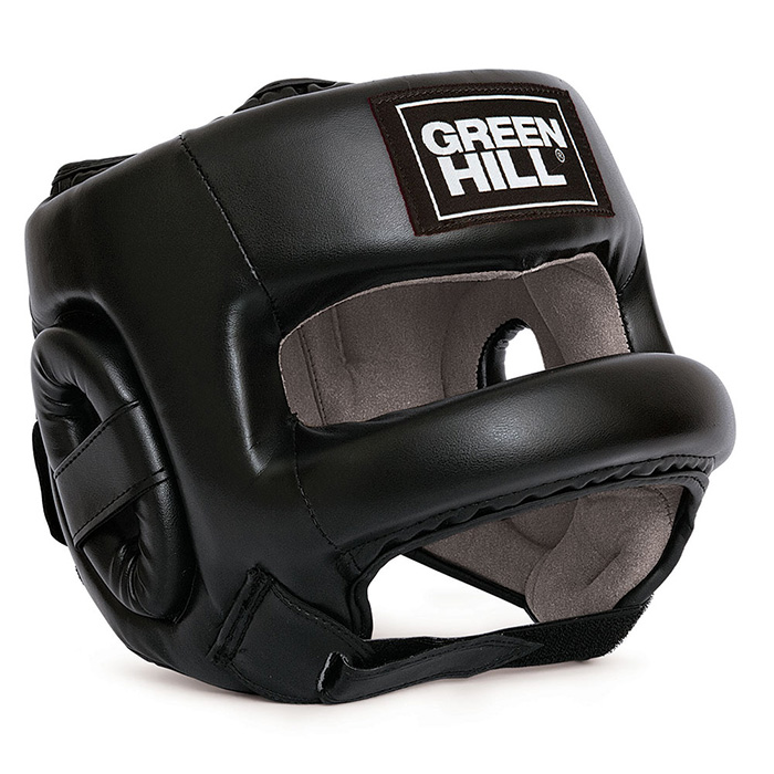 Боксерский шлем Green Hill Castle HGC-9014, черный 700_700
