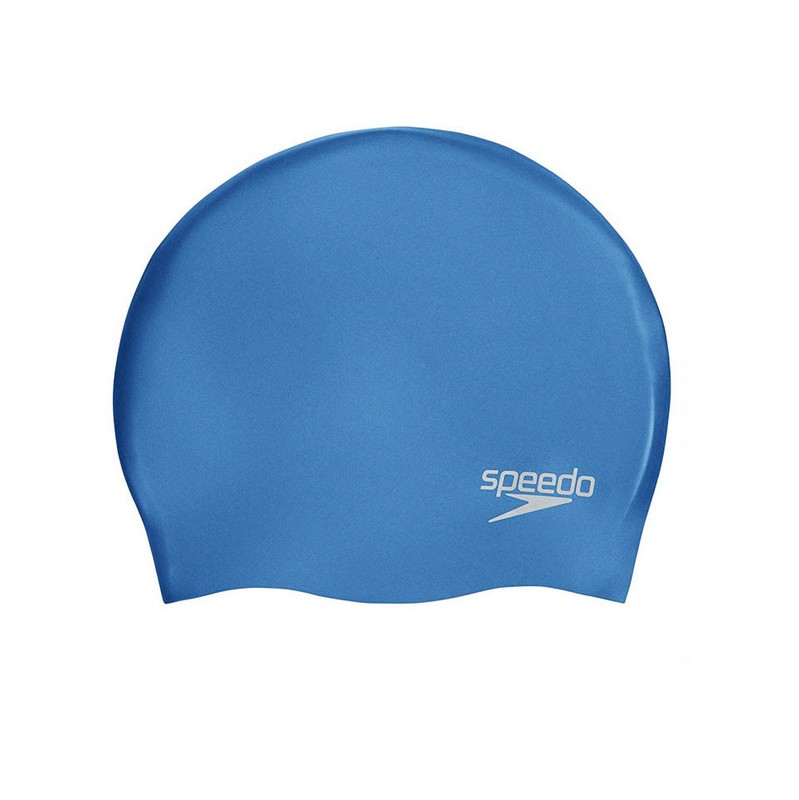 Шапочка для плавания Speedo Plain Molded Silicone Cap 8-70984D437 голубой 799_800