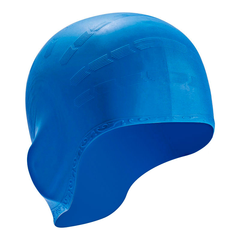 Шапочка для плавания силиконовая Sportex B31514-1 (Синий) 800_800