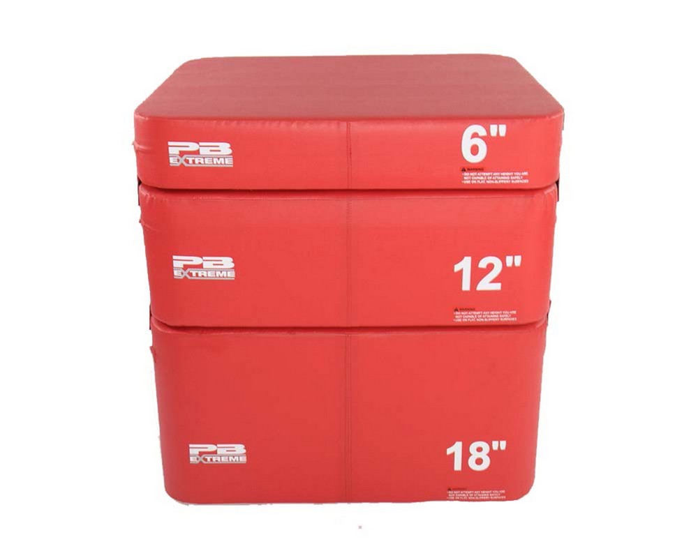 Набор плиобоксов Perform Better Extreme Foam Plyobox Set 3 3401 красный 1000_800