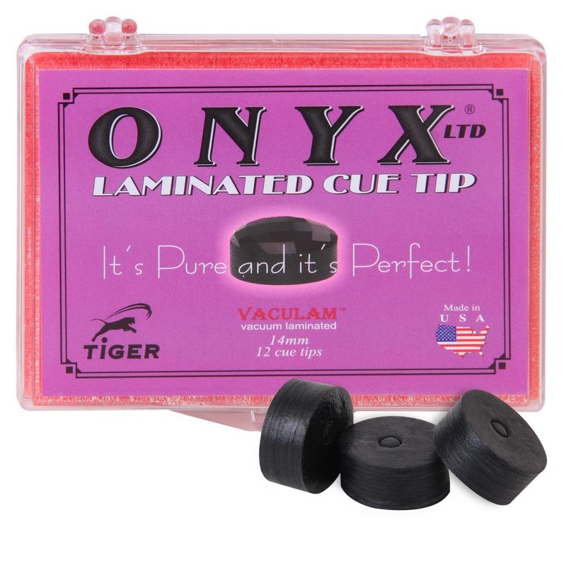 Наклейка для кия Tiger Onyx Ltd d13мм Мedium 1шт 07559 800_800