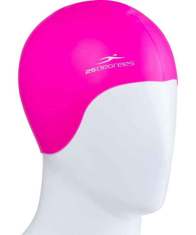 Шапочка для плавания 25DEGREES Diva Pink, силикон, подростковый, для длинных волос 667_800