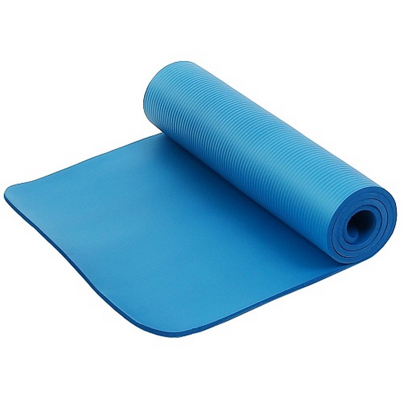 Коврик для фитнеса и йоги Larsen NBR 183х61х1,5см синий 800_800