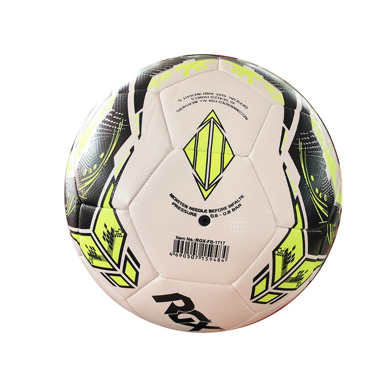 Мяч футбольный RGX FB-1717 Lime р.5 800_800