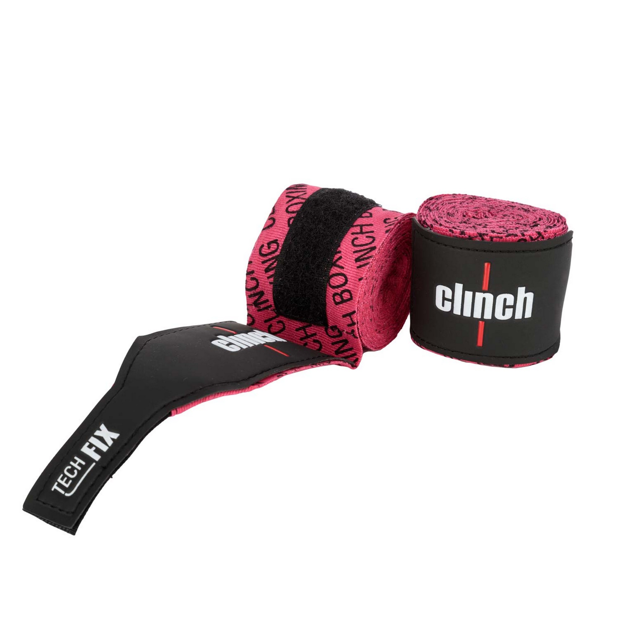 Бинты эластичные Clinch Boxing Crepe Bandage Tech Fix C140 розовый 2000_2000