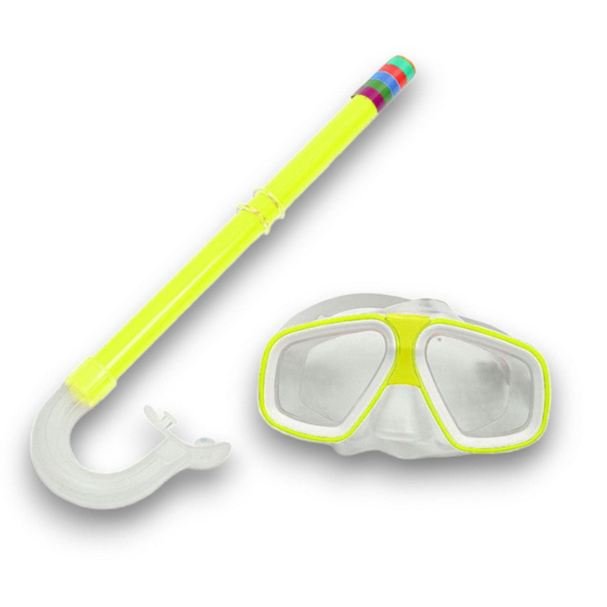 Набор для плавания детский Sportex маска+трубка (ПВХ) E41237-5 желтый 1200_1200