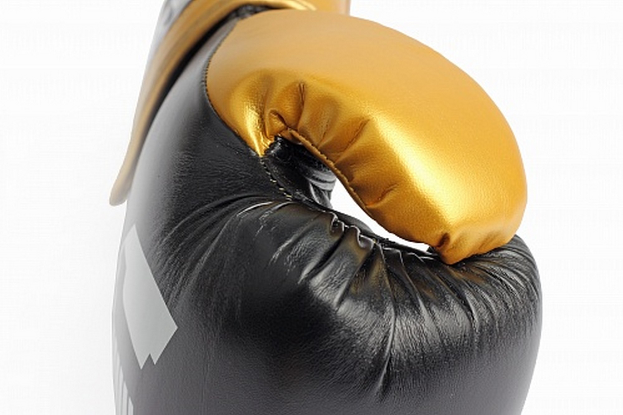 Перчатки боксерские (иск.кожа) 10ун Jabb JE-4081/US Ring черный\золото 2000_1332