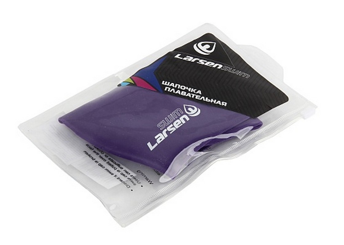 Шапочка плавательная для длинных волос Larsen LC-SC804 фиолетовый 1120_800