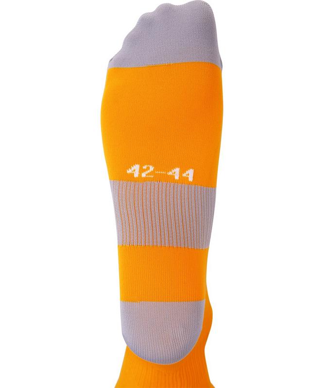 Гетры футбольные Jögel JA-006 Essential, оранжевый/серый 667_800
