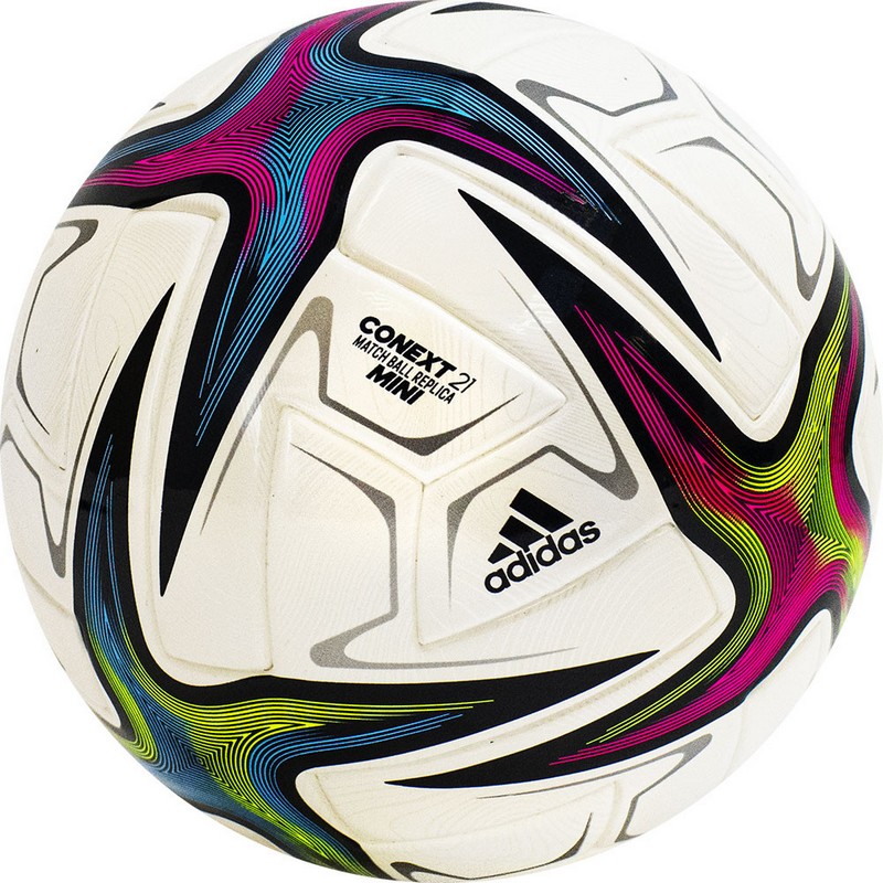 Мяч футбольный сувенирный Adidas Conext 21 Mini GK3487 р.1 800_800