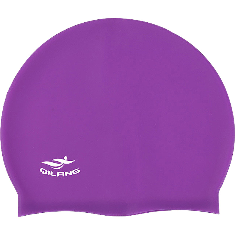 Шапочка для плавания силиконовая взрослая (фиолетовая) Sportex E41565 800_800