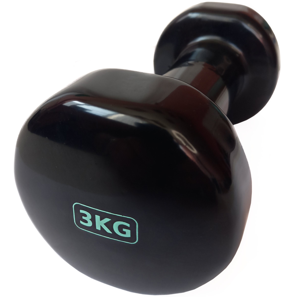 Гантель виниловая 3,0 кг (черная) Sportex HKDB115-3.0 1200_1200