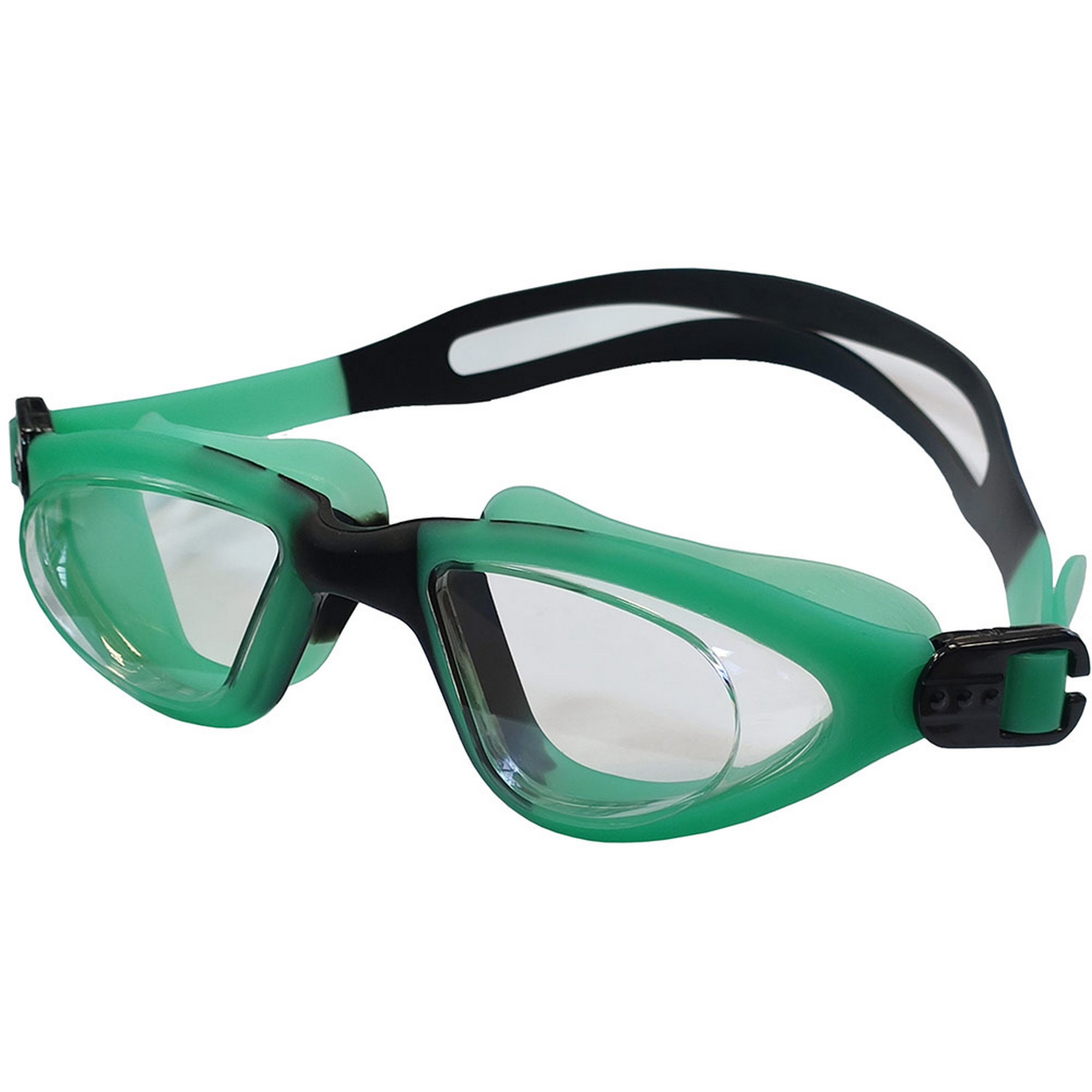 Очки для плавания взрослые Sportex E39676 зелено-черный 2000_2000