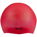 Шапочка для плавания TYR Wrinkle Free Silicone Cap, силикон, LCS\610 красный 120_120