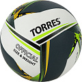 Мяч волейбольный Torres Save V321505 р.5, синт.кожа (ПУ), гибрид, бут.кам, бело-зелено-желный 120_120