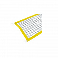 Сетка для пляжного волейбола, 3,1мм, черная, тент желтого цвета с 4-х сторон, с тросом Ellada М397В 120_120