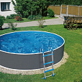 Морозоустойчивый бассейн Azuro Graphite круглый 4.6x1.2 м Premium 120_120