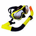 Набор для плавания Sportex взрослый, маска+трубка (ПВХ) E39247-3 желтый 120_120