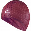Шапочка для плавания силиконовая Bubble Cap (бордовая) Sportex E41539 120_120