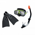 Набор для плавания (маска+трубка+ласты) Intex Surf Rider 55959 120_120